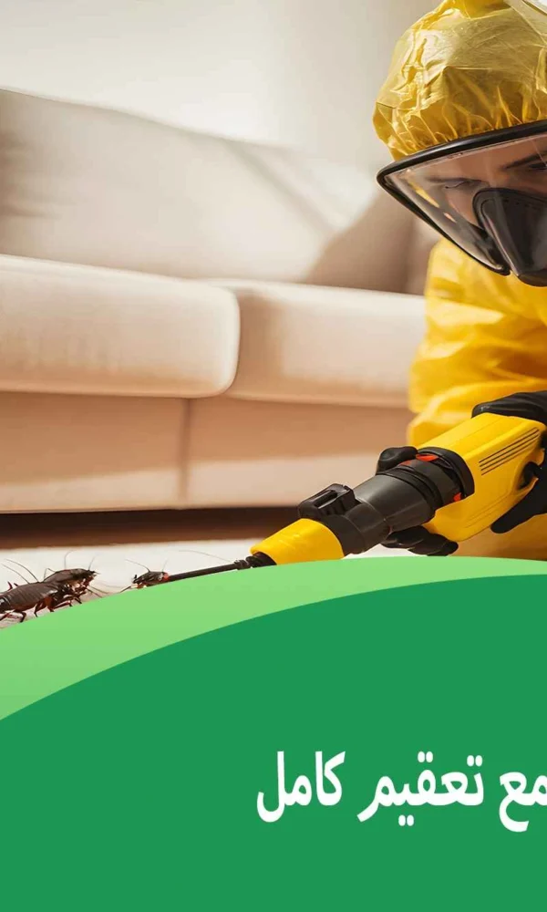 رش مبيدات مع تعقيم كامل